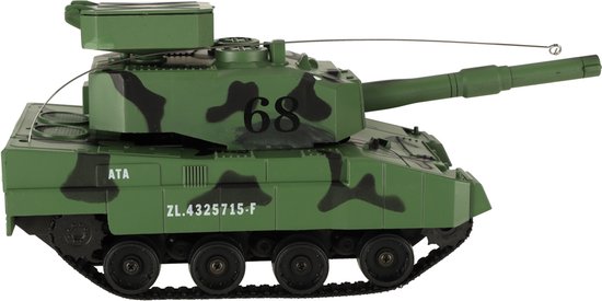 RC Tank met Afstandsbediening en Geluidseffecten op Batterijen