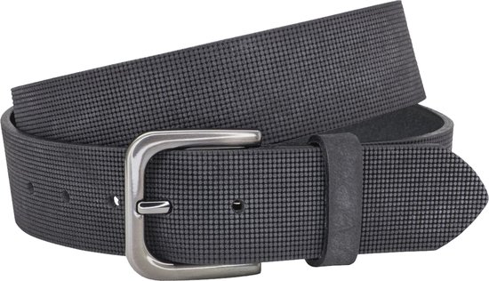 LINDENMANN lederen riem voor heren 35 mm breed, herenriem rundlederen riem cognac, bruin, 95