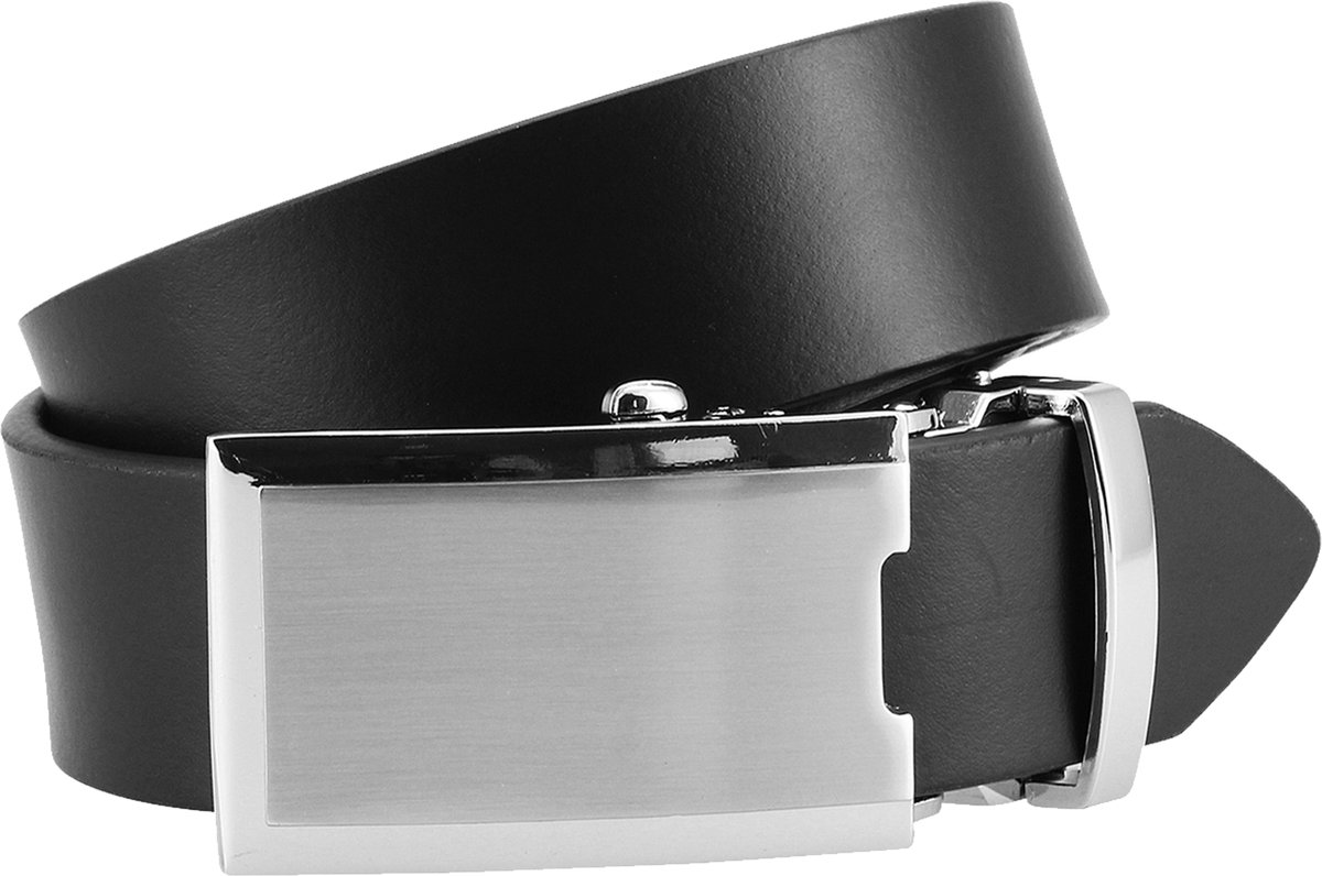 LINDENMANN leren heren riem - zwart