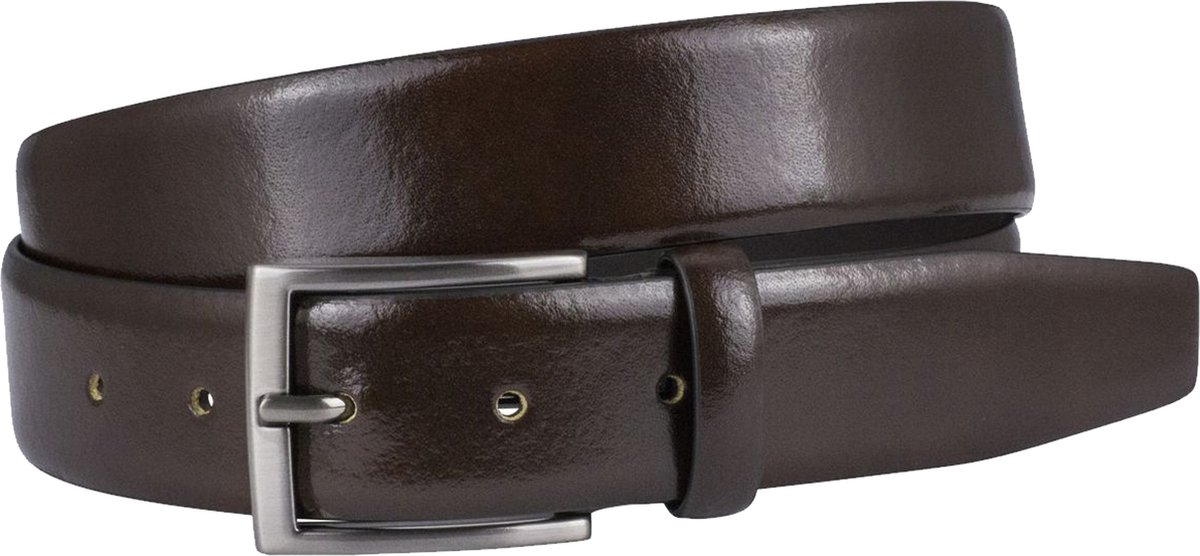 LINDENMANN leren heren riem - bruin
