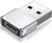 USB-C naar USB-A Adapter - USB-C naar USB 3.1 Converter - Opzetstuk voor PC en Laptop - USB-C Hub met USB A Female aansluiting - Geschikt voor Telefoon - Zilveren Adapter