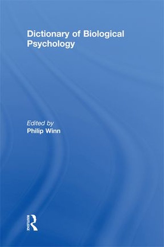 Dictionary of Biological Psychology - cover