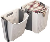 Clixify Wasmanden Opvouwbaar Ophangbaar ROZE - Wasmanden - Aan de muur Monteerbaar - Wassorteerder - Wasbox - Wasmanden badkamer - Wasmanden opvouwbaar