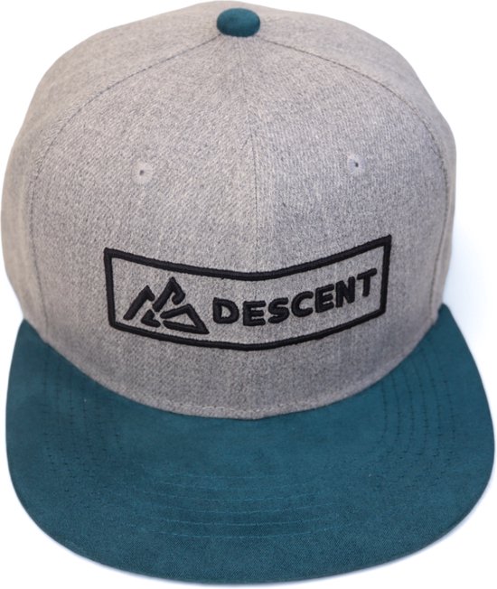 Descente | Casquette Snapback - Gris/ Petrol Pétrole - Casquette - Ajustable