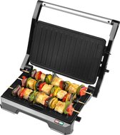 Bol.com Progress Elektrische grill met antiaanbakplaten opent tot 180° voor dubbel koken geen olie nodig verwijderbare lekbak ge... aanbieding