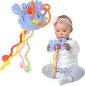 Baby Speelgoed - Montessori Speelgoed - Speelgoed 1 Jaar - Bijtketting - Bijtring - Rammelaar - Kinderspeelgoed - Sensorisch Speelgoed - Educatief Speelgoed