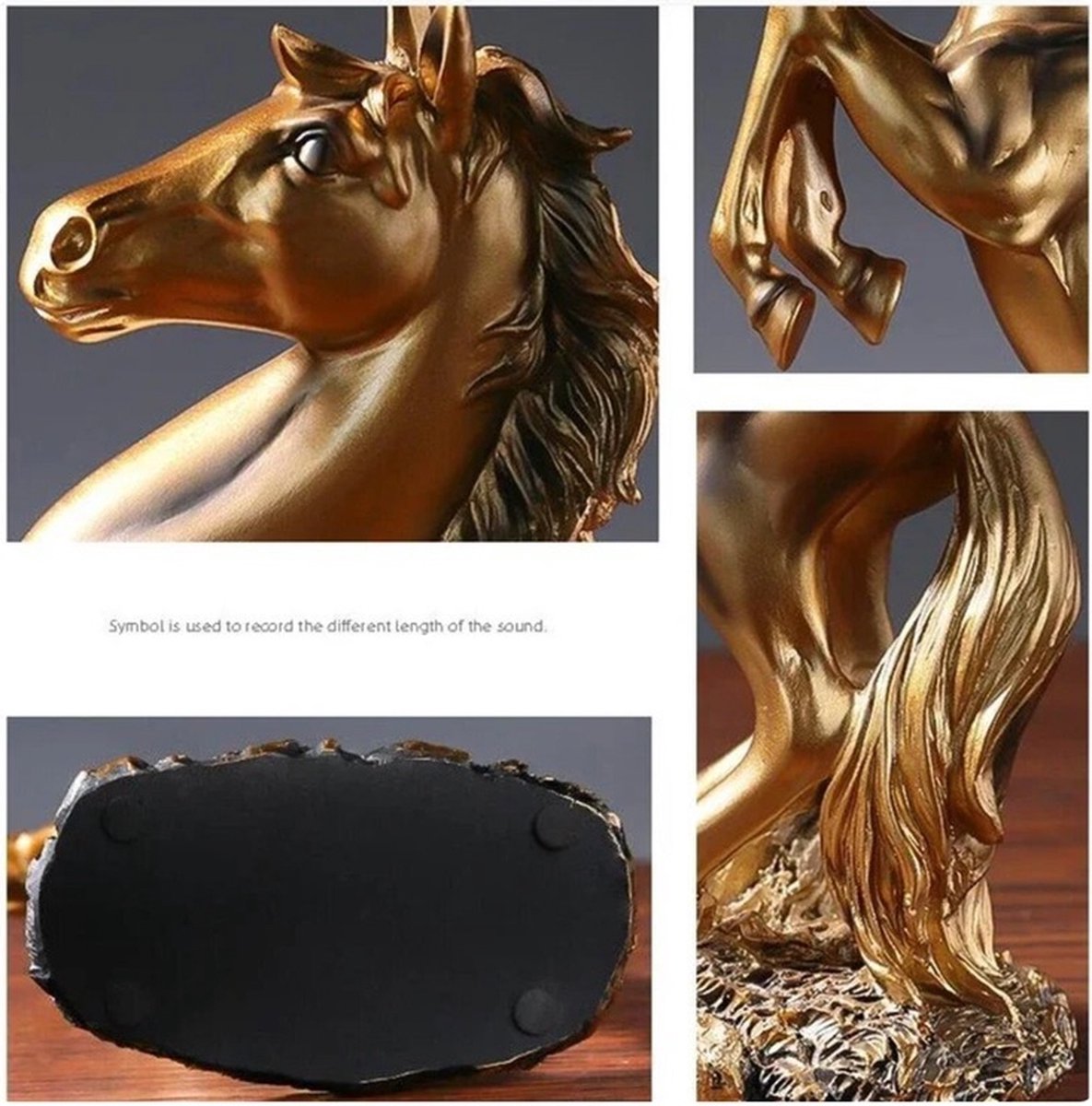 JMAHM Horse Ornamenten Paard Sculpturen Hars Oversized Decoratie Ambachten voor Thuis Woonkamer
