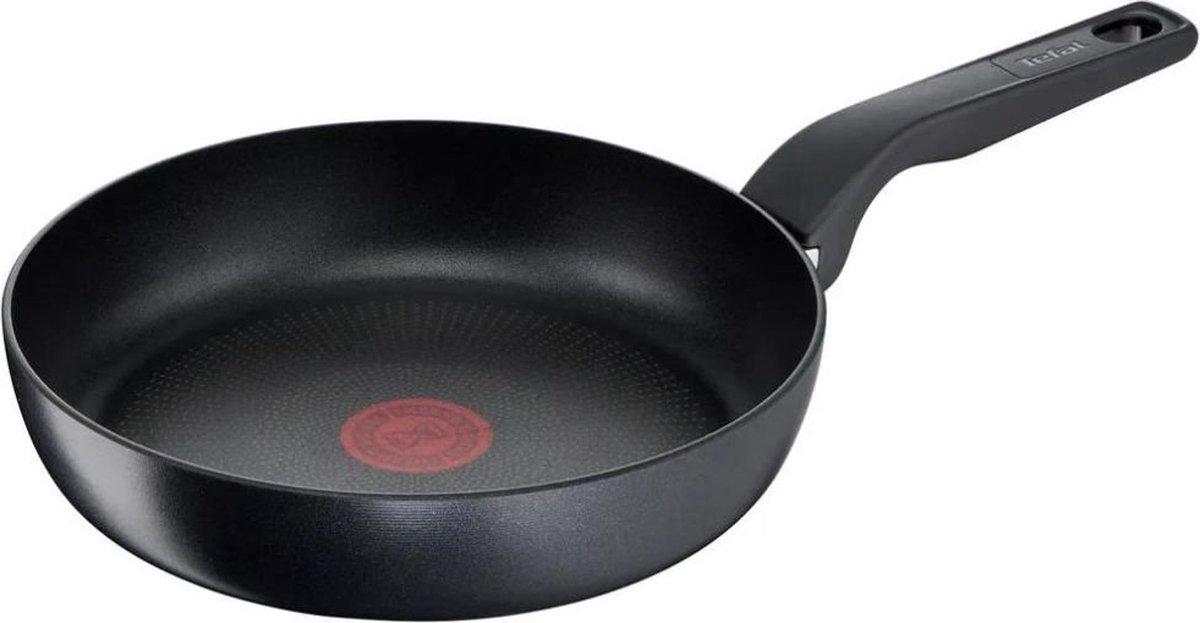 Tefal Hard Titanium Pro Koekenpan - Ø24cm - Extra diep - Inductie - Aluminium - Zwart