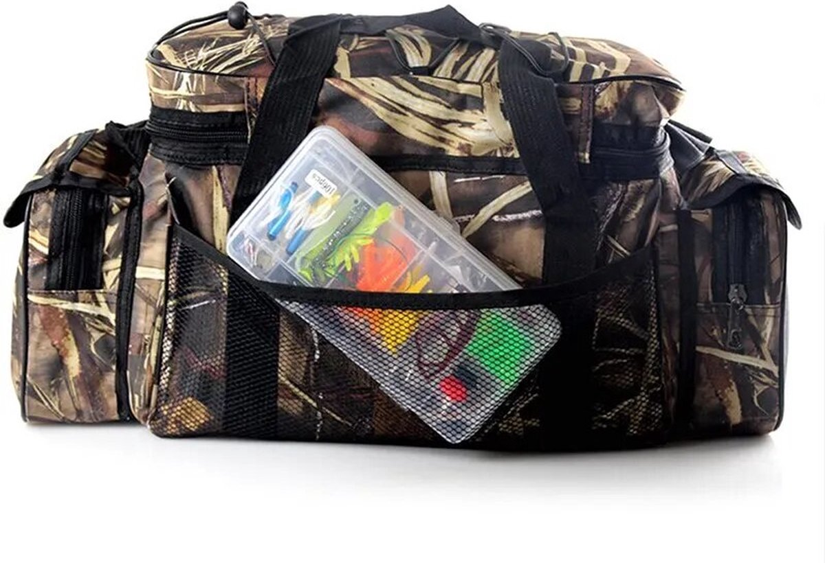 Waterdichte Vistas - Nylon - Grote Capaciteit - Multifunctioneel met Meerdere Zakken - khaki