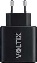 Voltix - USB-C Oplader - 45W Super Snellader - Inclusief Oplaadkabel - Zwart - Adapter - Voor Apple - Voor Samsung