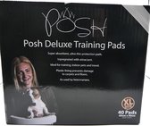 easypets ppad voor puppy's/honden POSH De Luxe 40 st Large 60 x 90 cm Superabsorberend, geimpregneerd met antraciet,, sealed boorden, antilekbodem