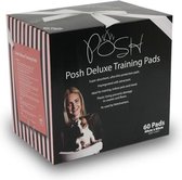 Easypets Posh De Luxe serviettes pour chiots et chiens 60 x 60 cm 60 pcs, super absorbantes, avec fond anthracite, anti-crevaison, bords scellés