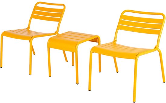 MaximaVida ensemble de chaises longues en métal Max XXL ocre