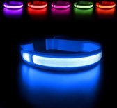 Honden halsband LED - Blauw - Maat S - USB oplaadbaar - 10 uur lang - Lichtgevende hondenhalsband - 100% waterdicht - Super helder licht - Voor huisdieren