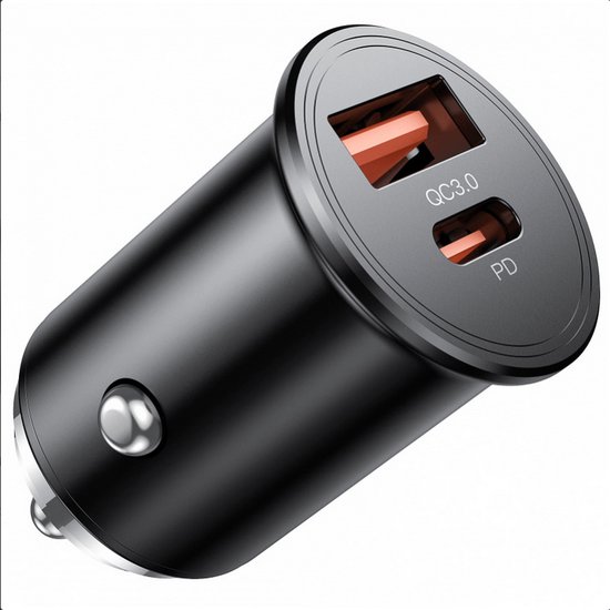 Donfra® Autolader USB A / USB C - Auto Accessoires - Auto Oplader - Sigaretten Aansteker