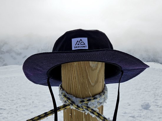 Descent | Bucket Hat | Galaxy - Vissershoedje - Hoedje - Heren - Dames - Outdoor - Headwear - Hike - Fishing - Accessoire - Zwart - Paars