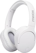 Moodix Draadloss Koptelefoon - On-Ear Hoofdtelefoon met Bluetooth 5.3 – Active Noise Cancelling – 18 uur batterijdurr – Compatibel met iOS en Android - Wit