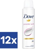 Lot De 3 Déodorants Dove Powder Soft - 200ml Semi-compressé, Fraîcheur Longue Durée