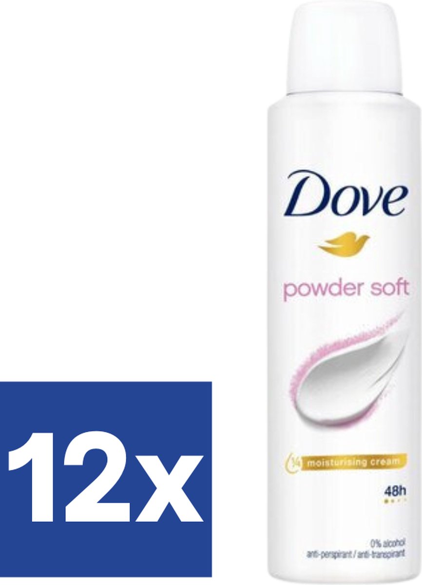 Goedkoopste Dove Powder Soft Deo Spray (Voordeelverpakking) - 12 x 150 ml