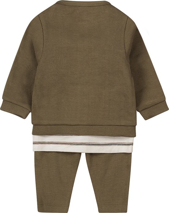 Dirkje - NOOS BOYS - Kledingset - 3delig - Vest - Broek - Shirt - Faded Green - Maat 56 — afbeelding 5