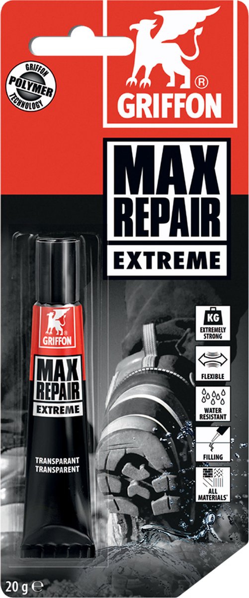 Griffon Max Repair Extreme Tube 20 g NL/FR/DE/EN/PL/EL/FI/SE/NO