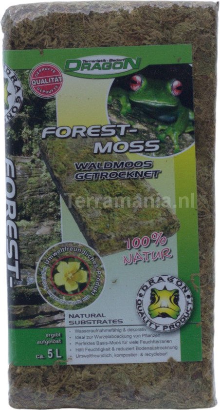 Dragon Forest Moss 100g - Gedroogd Terrarium mos - Bio-active terrariums