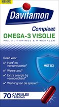 Bol.com Davitamon Compleet + Omega 3 Visolie - Multivitamine - Voedingssupplement - 70 Capsules aanbieding