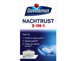 Davitamon Davitamon Nachtrust 3-in-1 – Voedingssupplement – 20 nachtrust tabletten