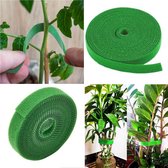 Plantenbinder Klittenband/Binddraad - 10 meter x 1CM groen Nylon - Plantentape/Kabelbinder/Planten bindmateriaal