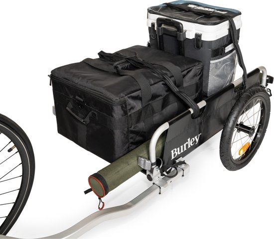 Burley Flatbed Fietskar - Fietsaanhanger - Bikepacking - Inklapbaar - Opvouwbaar - Zwart van Burley — afbeelding 2