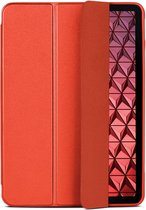 Casemania Hoes Geschikt voor Samsung Galaxy Tab A9 Plus (11 inch) - Rood - Tri Fold Tablet Case - Smart Cover