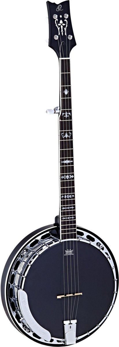 Ortega OBJ650-SBK Raven Series Natural banjo met gigbag