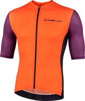 Nalini Heren Fietsshirt korte mouwen - wielrenshirt Oranje Paars - FRESH JERSEY Orange Violet - L