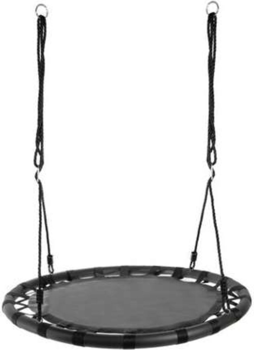 Kruzzel Ooievaarsnest schommel - 100 cm - zwart - max 150 kilo - kinderschommels — afbeelding 10