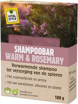 VITALstyle ShampooBar Warm & Rosemary - Hondenshampoo - Paardenshampoo - Verwarmend, Ter Verzorging Van De Spieren - Met o.a. Jeneverbes Olie & Arnica
