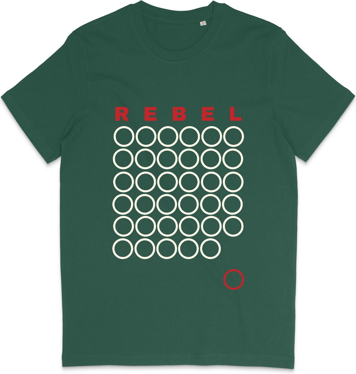 Heren en Dames T Shirt - Grafisch Ontwerp Rebel - Groen - 3XL