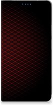 Telefoonhoesje met foto Geschikt voor Xiaomi Redmi 12 4G Smart Cover Geruit Rood