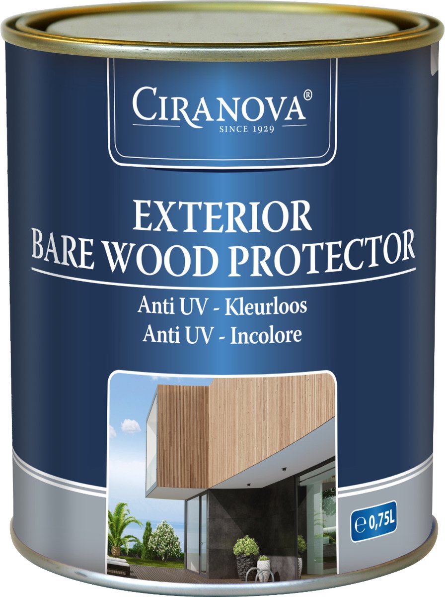 Ciranova Exterior Bare Wood Protector - 750 ml - Kleurloos - Houtbeschermer