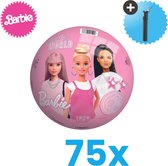 Barbie Lichtgewicht Speelgoed Bal - Kinderbal - 23 cm - Volumebundel 75 stuks - Inclusief Balpomp