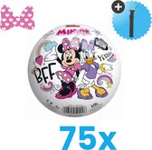 Minnie Mouse Lichtgewicht Speelgoed Bal - Kinderbal 23 cm - Volumebundel 75 stuks - Inclusief Balpomp