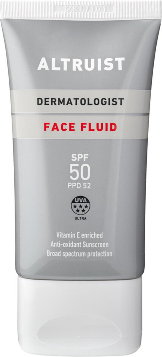 Goedkoopste 2x Altruist Zonnebrand Creme Face Fluid SPF 50 50 ml