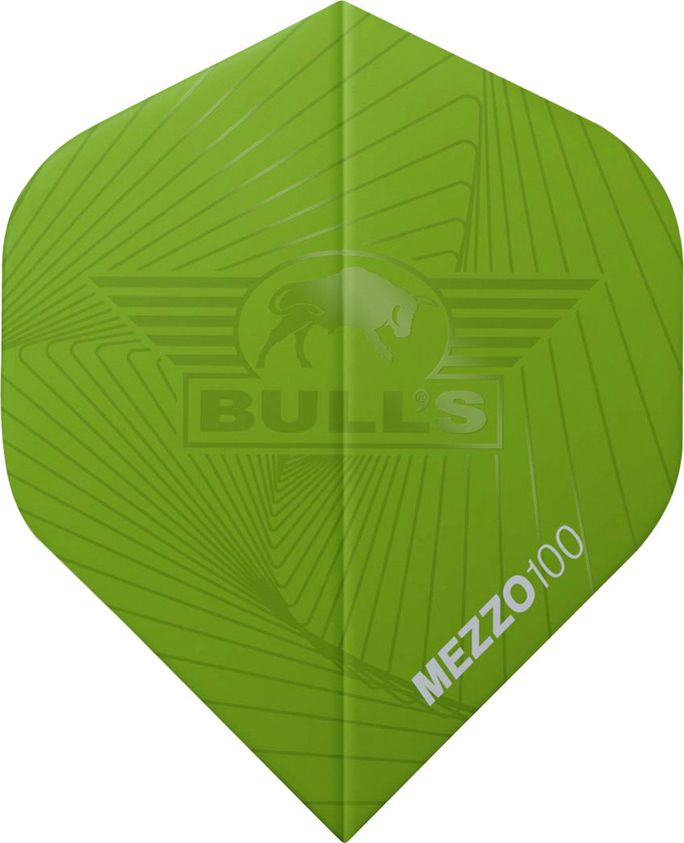 Bull's Mezzo 100 No.2 Green Flights | 5-Pack