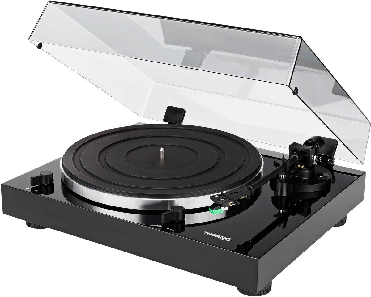 Thorens TD 202 zwart Platenspeler