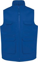 Bodywarmer Unisex 3XL WK. Designed To Work Mouwloos Royal Blue 65% Polyester, 35% Katoen