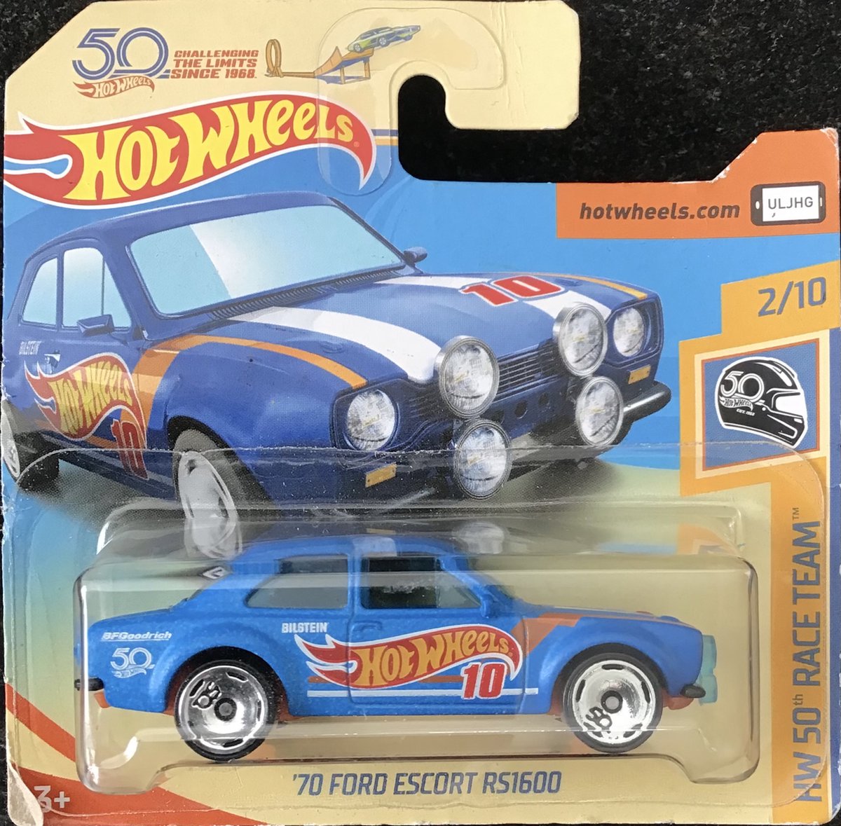 Hot Wheels Auto Ford Escort '70 Junior 1:64 Zwart