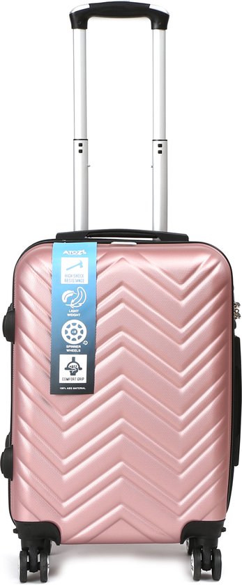 A To Z Traveller QualiTrav - Handbagage 55cm - 38L - Roze - TSA Slot