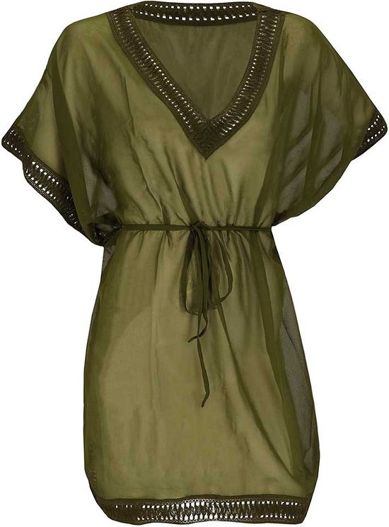 Robe d’été Femmes - Overtop - Kaki - Taille unique - Robe de plage - Robes d'été Femmes - Robe d’été Femmes Adultes