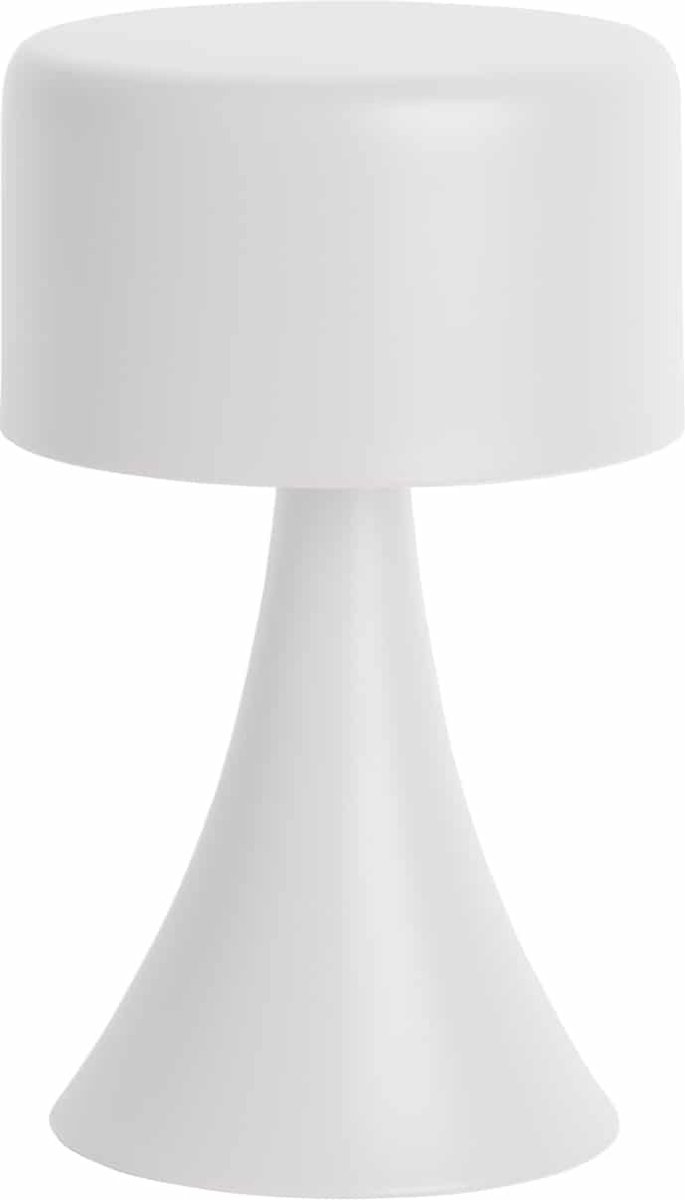 Leitmotiv Tafellamp Nora Led - Wit - 12.5x12.5x21cm - Scandinavisch