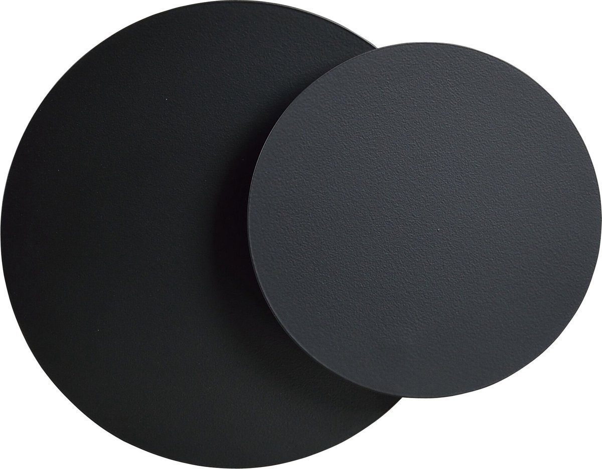 Emibig Kalmar 2 zwarte cirkels wandlamp 1x G9 - Perfecte verlichting voor elke ruimte