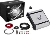 ESX XE300 pakket met ESX monoblok versterker- bass remote unit en kabeling compleet - 1000 Watt -300 Watt RMS vermogen